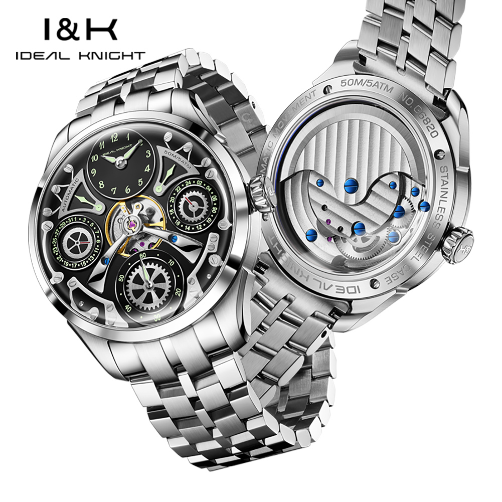 Luxury Watch With Rubber Strap - 6820 IDEAL KNIGHT Luxury Original Brand