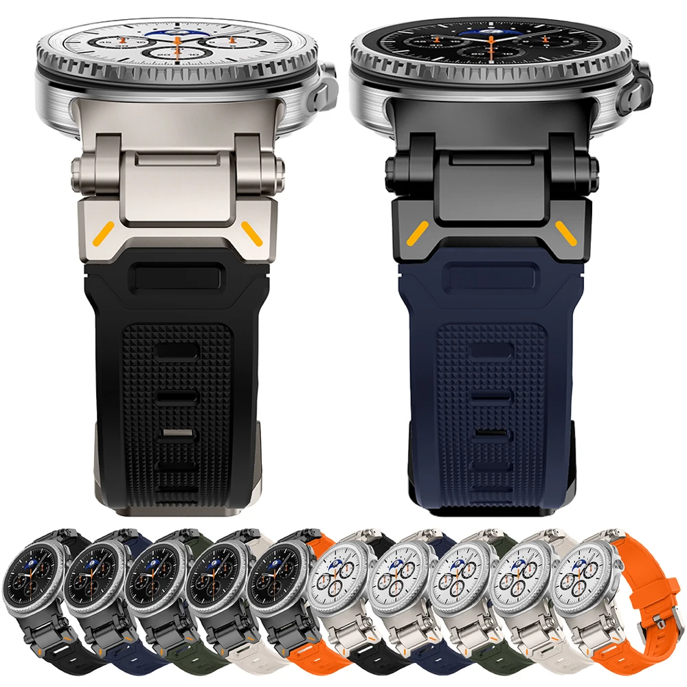 Luxury Watch With Rubber Strap - Rubber Strap for Samsung Galaxy 9