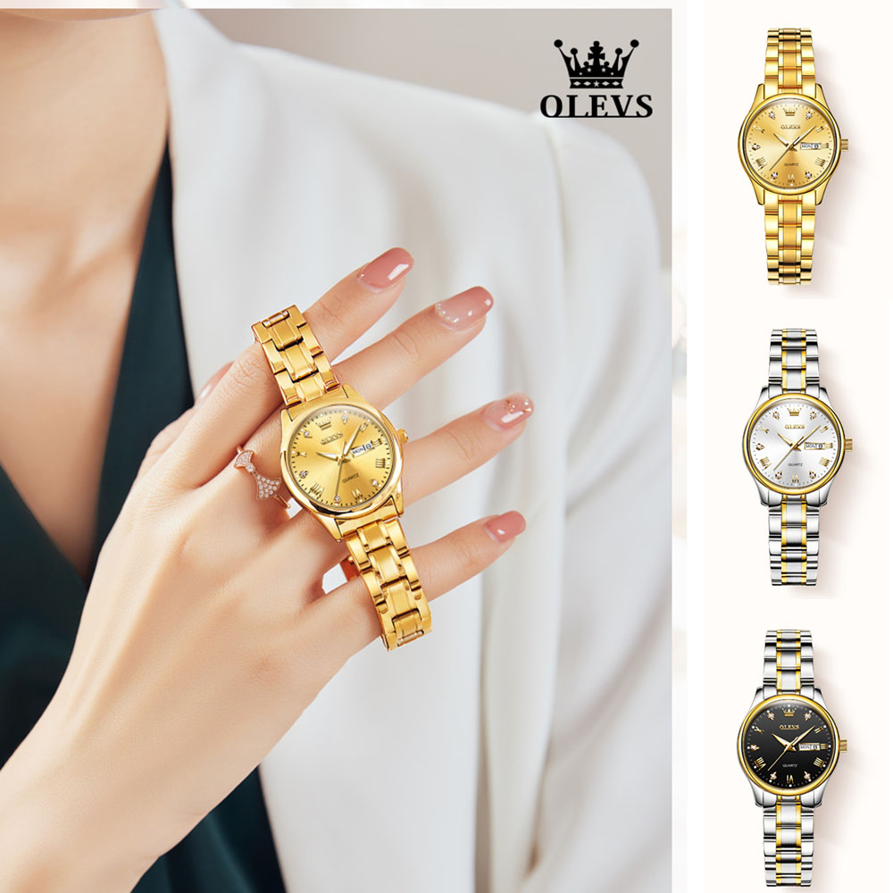 OLEVS 5563 New Fashion Women Q - Luxury Watch Moon Phase review and price