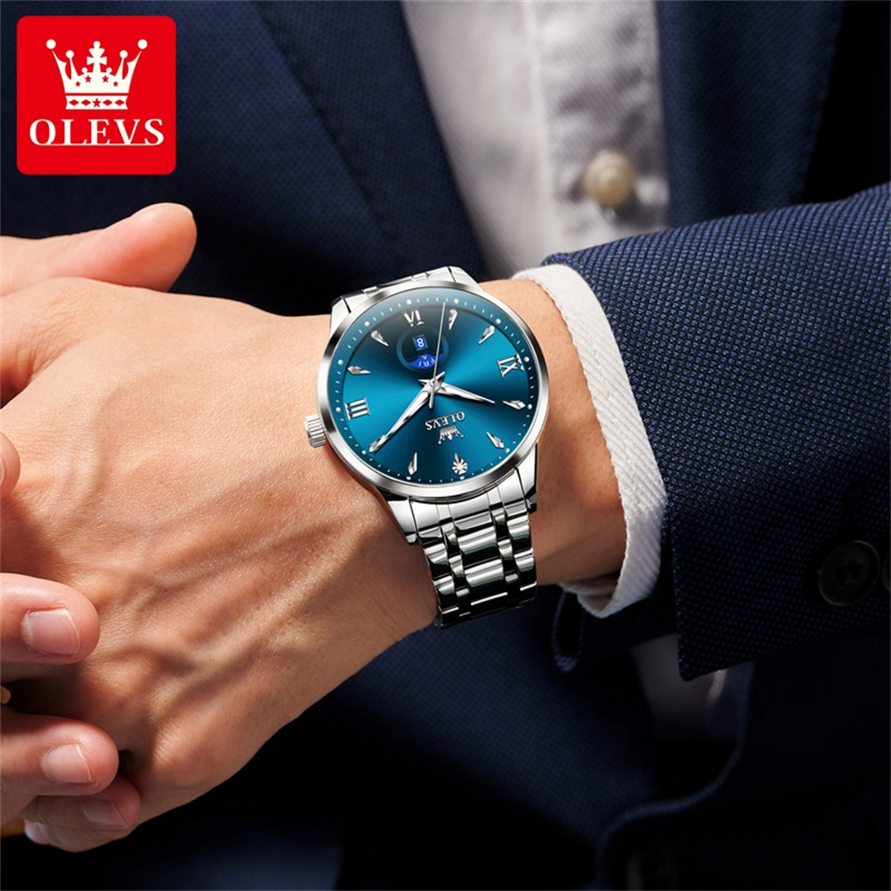 OLEVS Moon Phase men's watches - Luxury Watch Moon Phase review and price