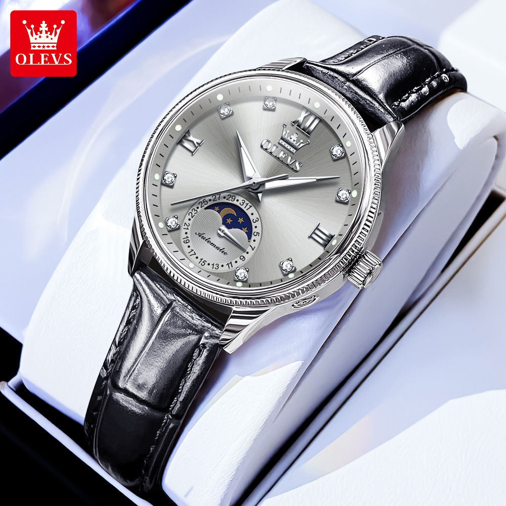 OLEVS Moon Phase Fashion Women - Luxury Watch Moon Phase review and price