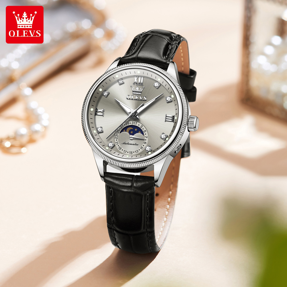 OLEVS Moon Phase Fashion Women - Luxury Watch Moon Phase review and price