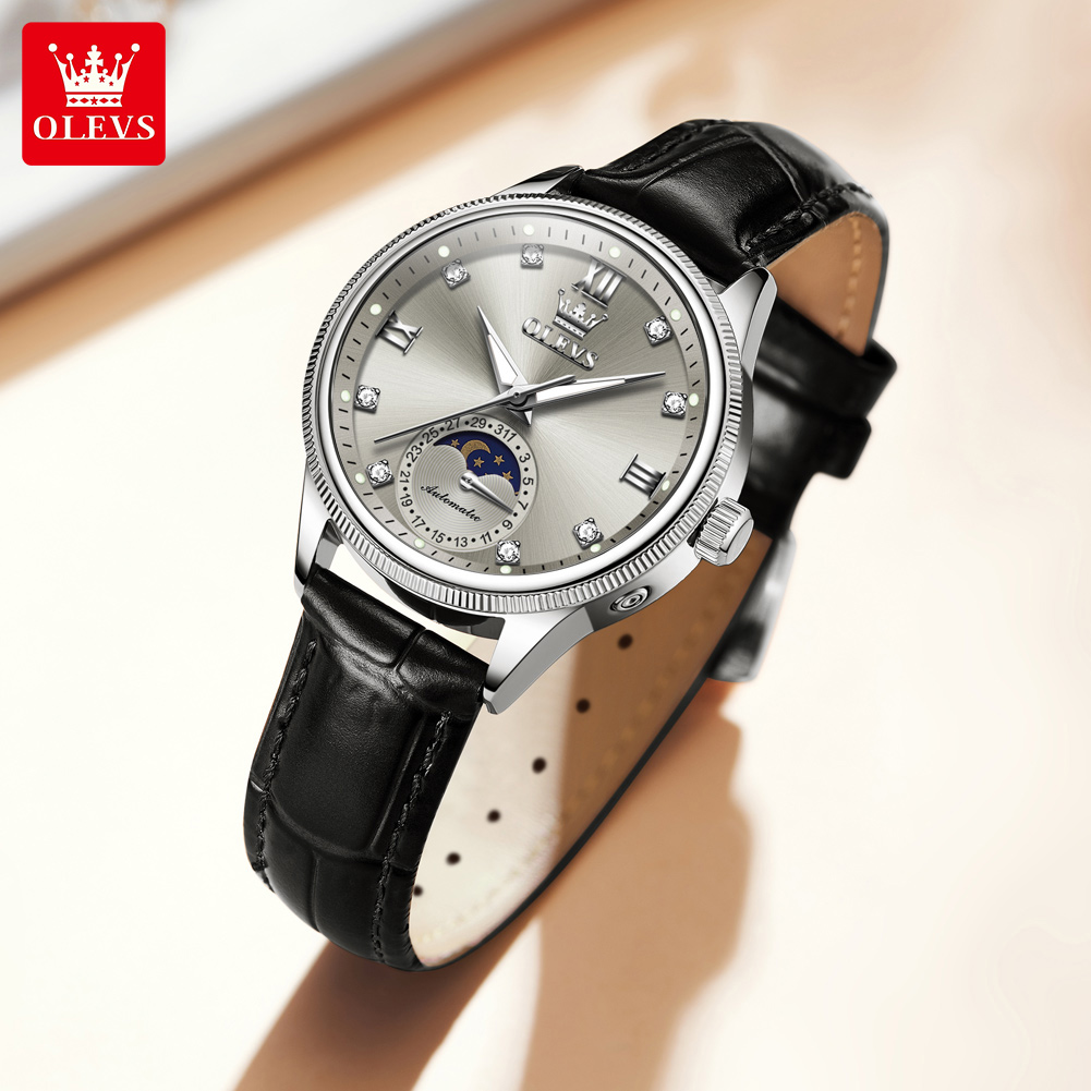 OLEVS Moon Phase Fashion Women - Luxury Watch Moon Phase review and price