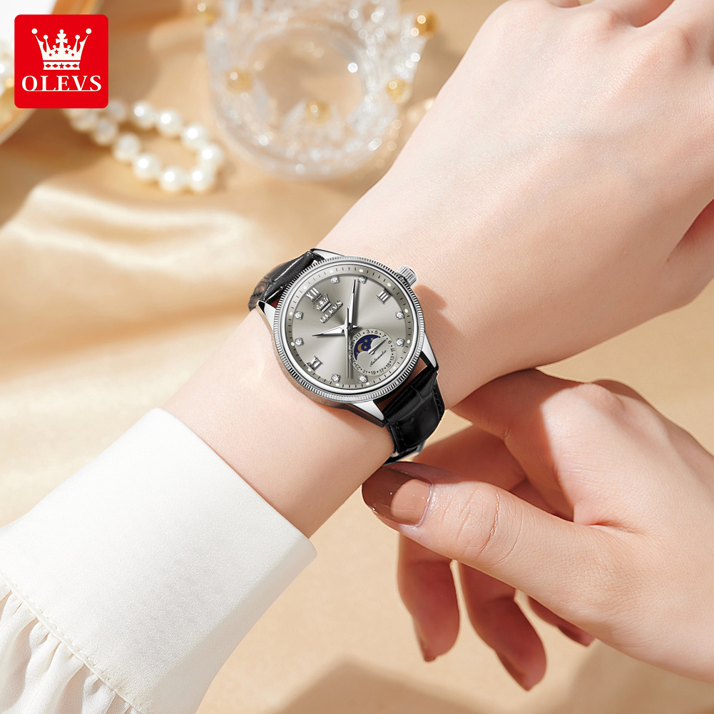 OLEVS Moon Phase Fashion Women - Luxury Watch Moon Phase review and price