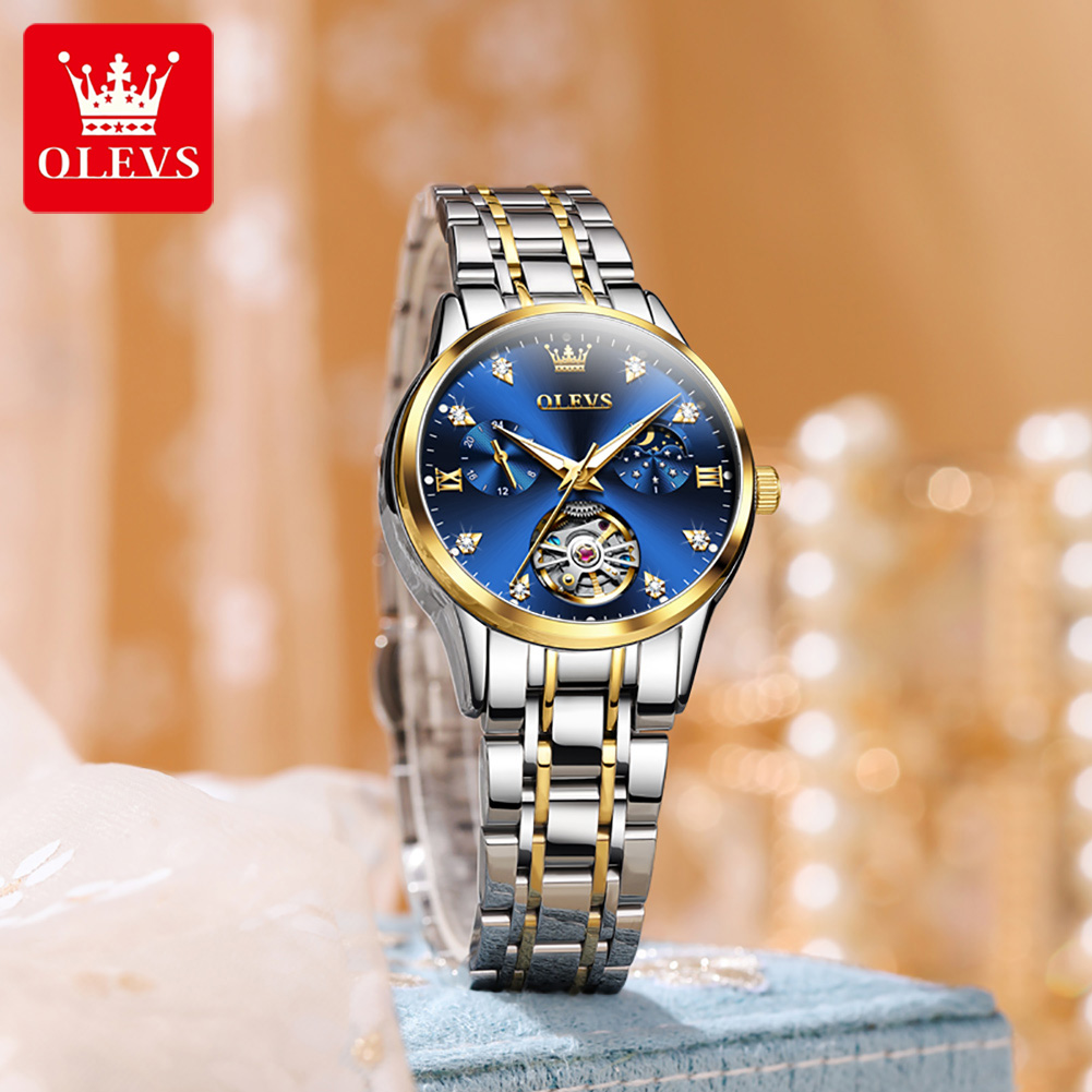 OLEVS Women's Watches Luxury T - Luxury Watch Moon Phase review and price