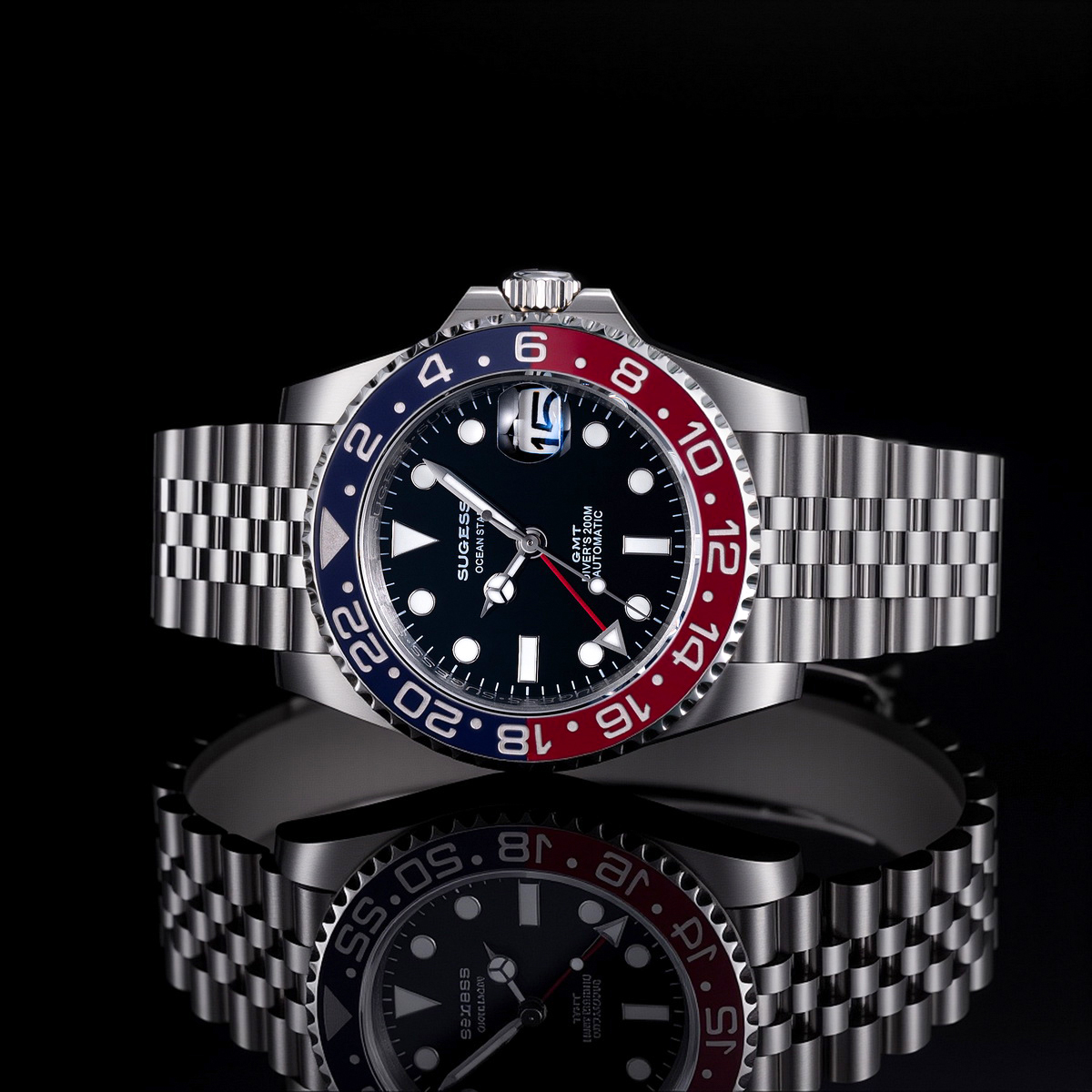 Sugess GMT Diving Watch of Men - Cartier Watch Santos review and price