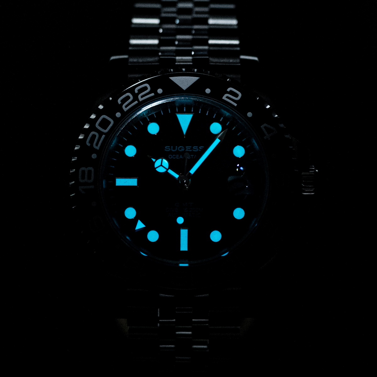 Sugess GMT Diving Watch of Men - Cartier Watch Santos review and price
