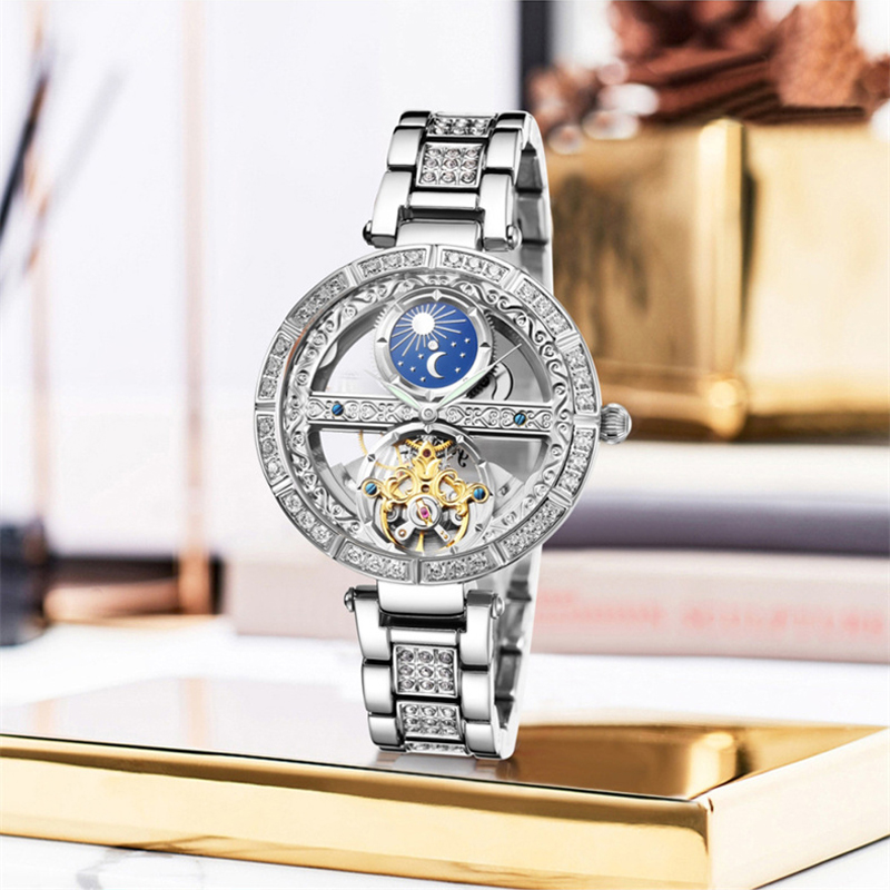 Ladies Watch Automatic Woman L - Luxury Watch Moon Phase review and price