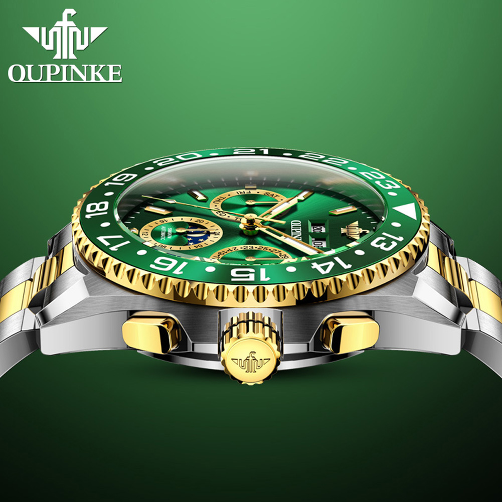 OUPINKE 3271 Automatic Mechani - Luxury Watch Moon Phase review and price