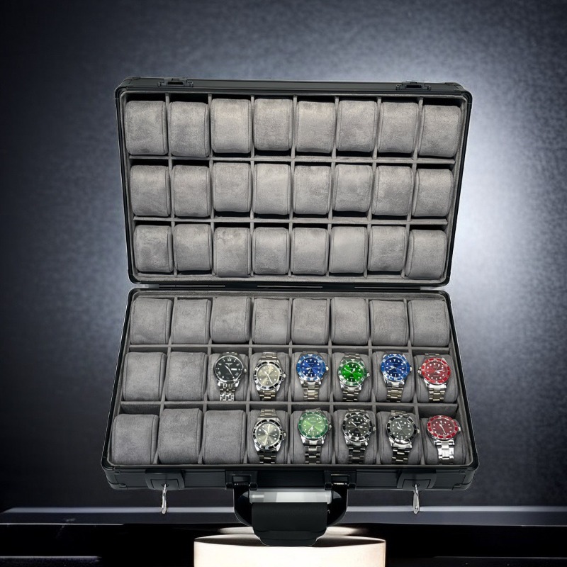 Aluminum Green Watch Box Mens  - Luxury Watch Class review and price