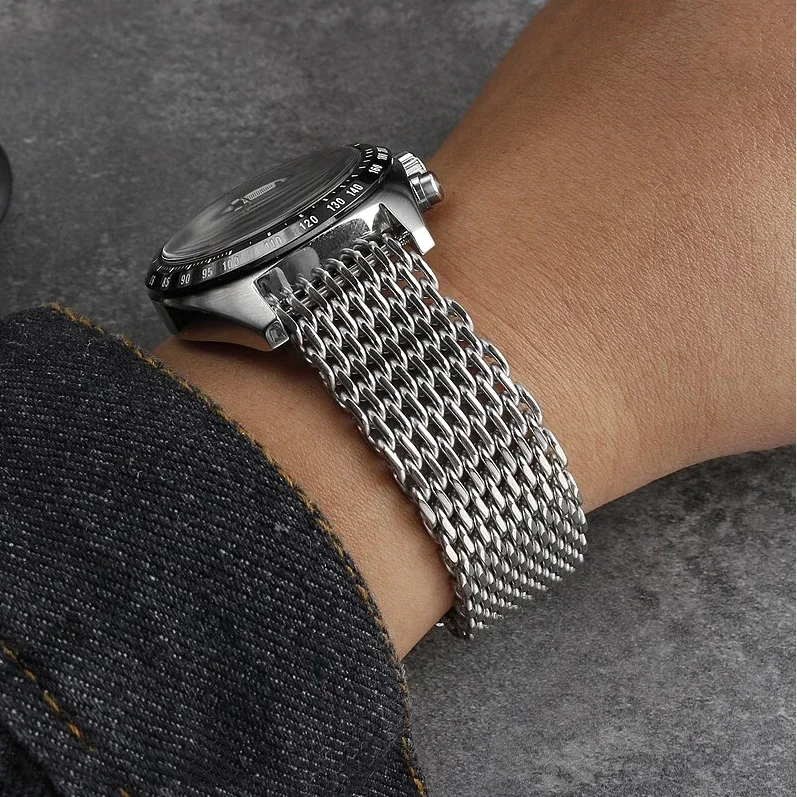 18/20/22/24mm Mesh Solid Stain - Luxury Watch Class review and price