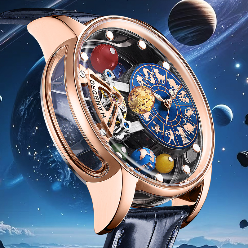 Starry Sky Watch Men's Skeleto - Luxury Watch With Rubber Strap review and price