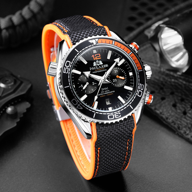 PAULAREIS P Luxury Men Automat - Luxury Watch With Rubber Strap review and price