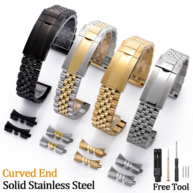 Premium Curved End Watch Strap - Luxury Watch Class review and price
