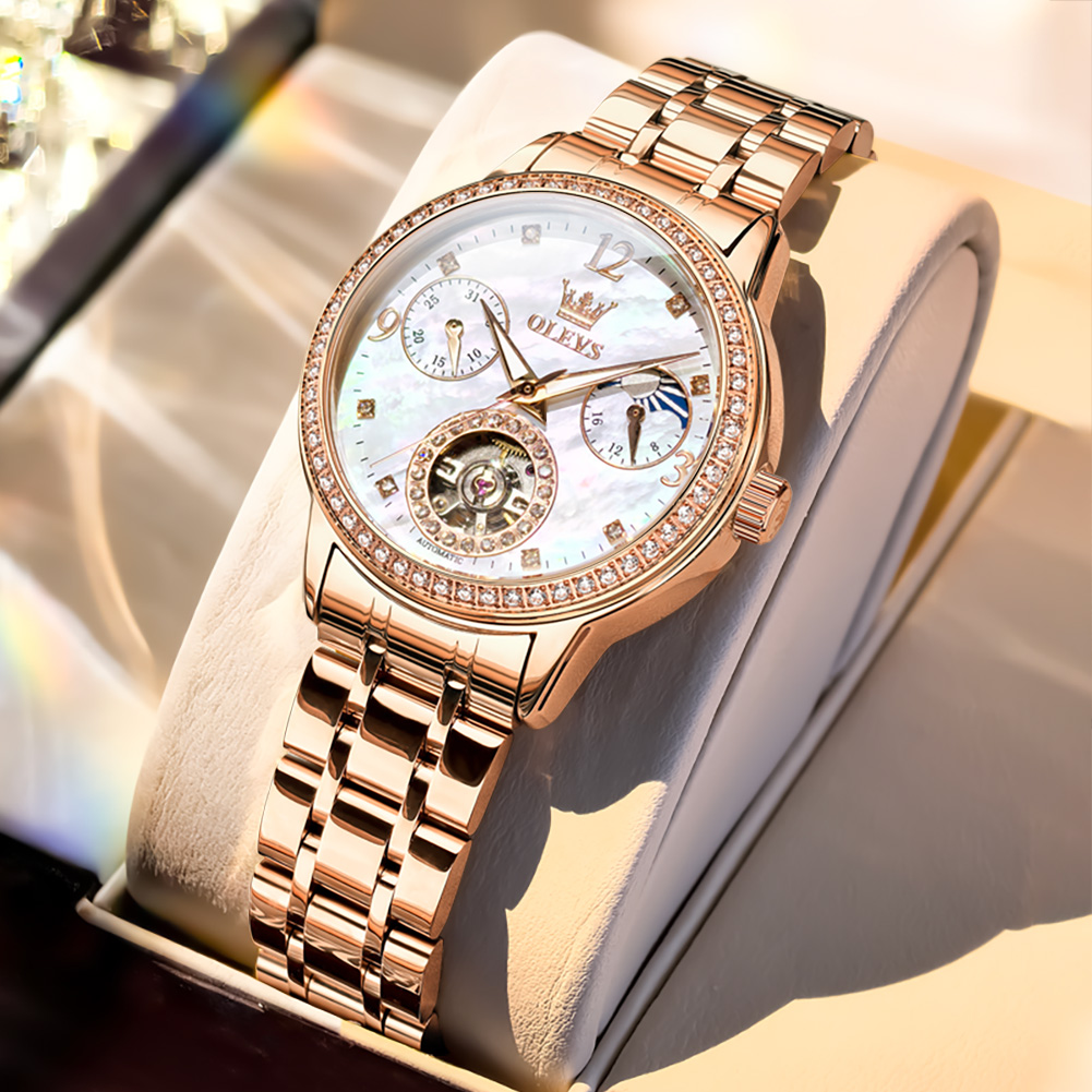 OLEVS Women's Watches Top Bran - Luxury Watch Moon Phase review and price