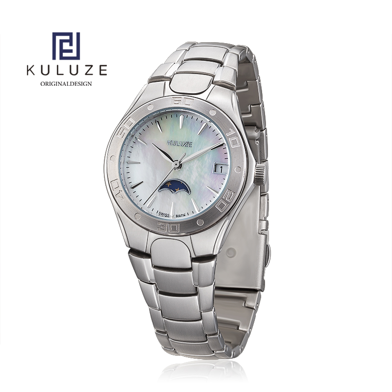 KULUZE Titanium Lady Watch Swi - Luxury Watch Moon Phase review and price
